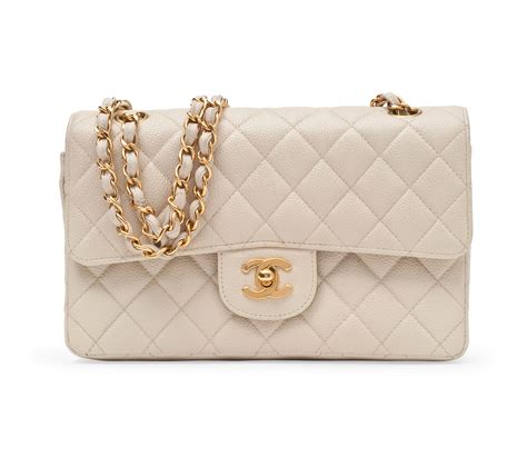 chanel classic flap caviar cream bag|Flap Bags .